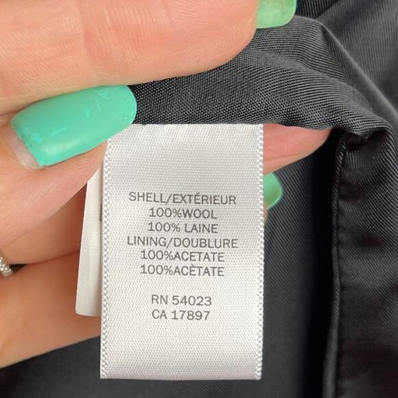 Banana Republic Men's Single Breasted Tailored Suit Jacket Dark Charcoal Sz 44R - Picture 14 of 16